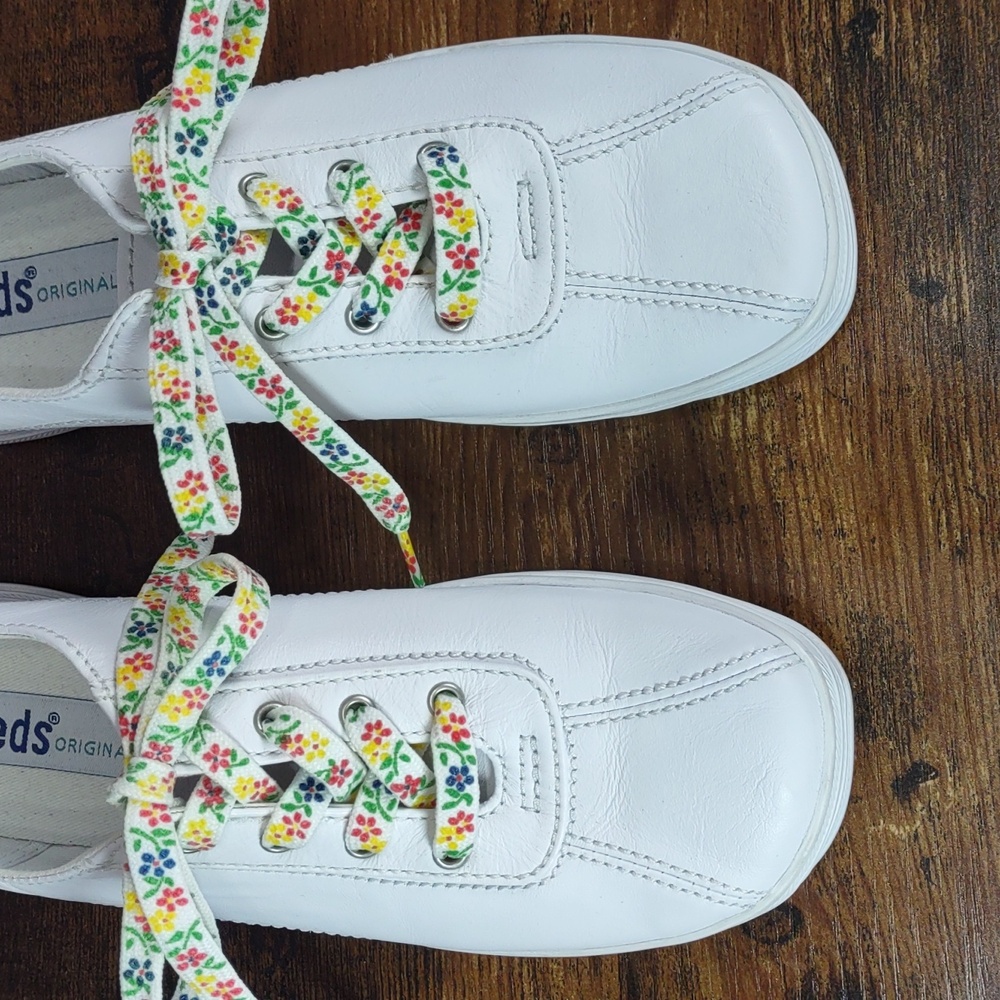 ❌️ Final Sale•••Keds® Original White Leather Lace-up Sneakers - Picture 3 of 12